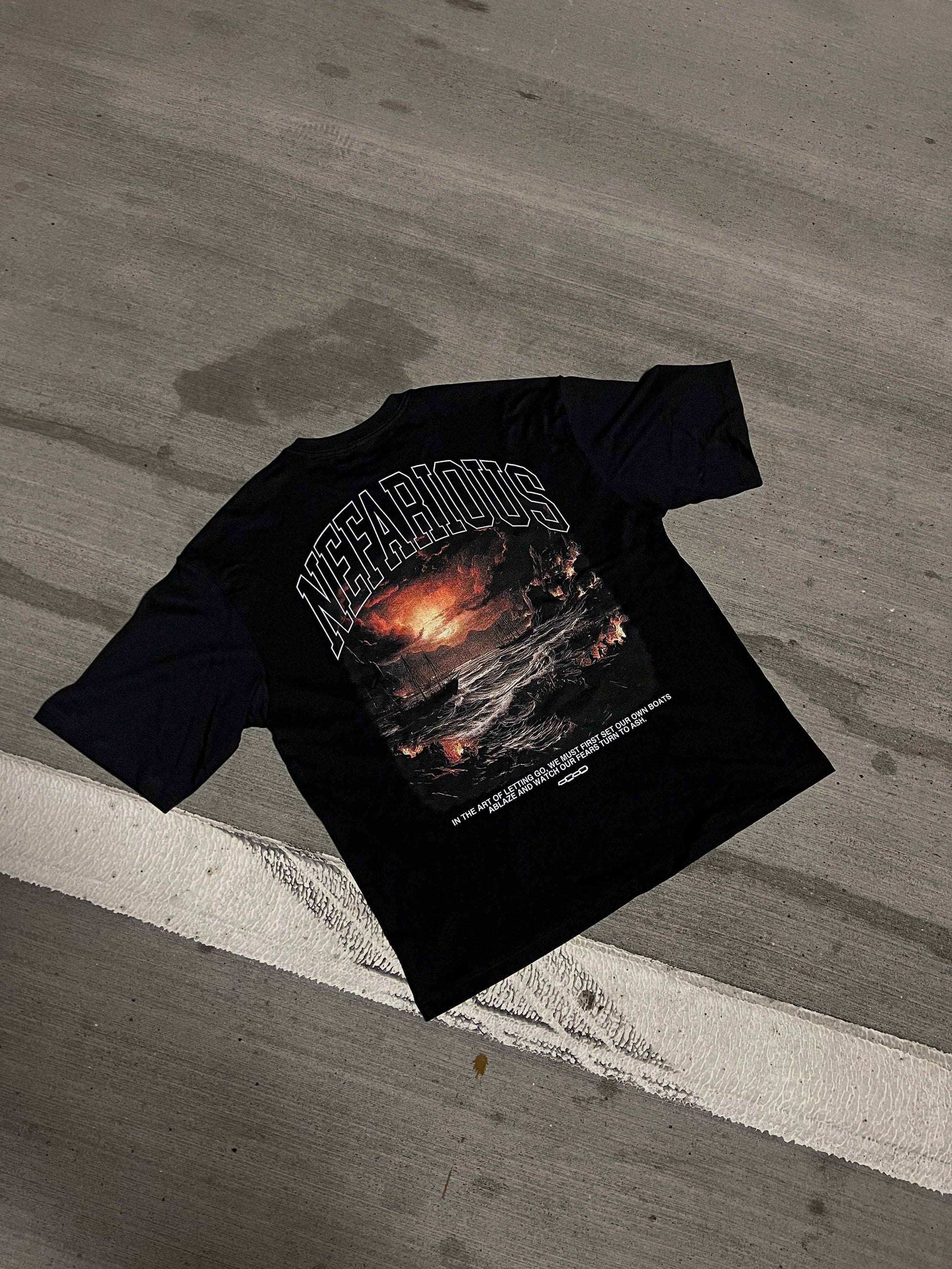 [ BURN THE BOATS ] Oversized Tee