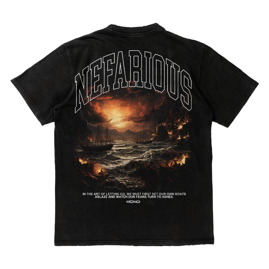[ BURN THE BOATS ] Oversized Tee