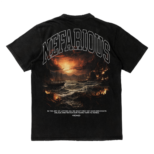 [ BURN THE BOATS ] Oversized Tee